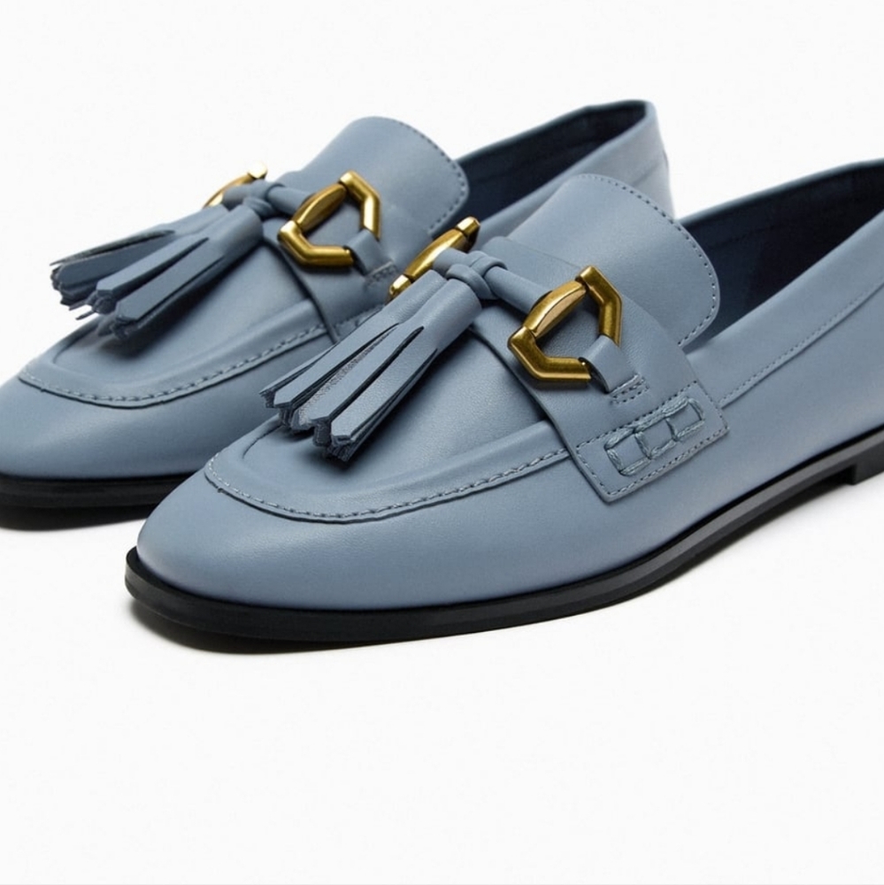 ZARA Tasseled Moccasins